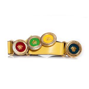 Gianni Versace Medusa leather waist belt